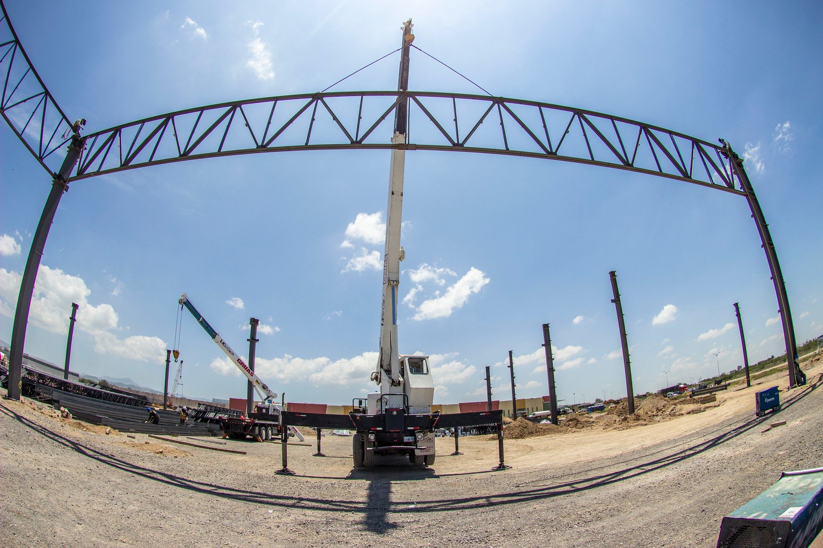 Montaje de estructura · Galpón industrial